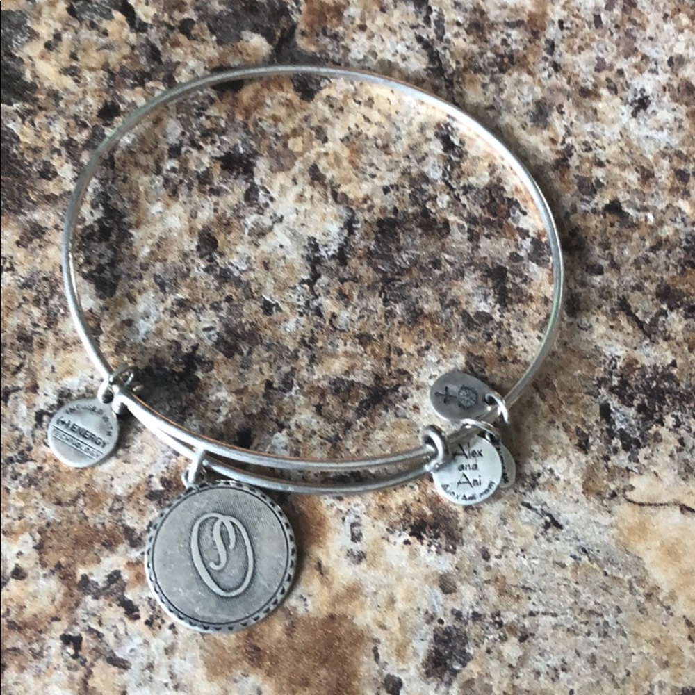 Alex and Ani “O” monogram bracelet